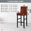 Lebaley 2 Pack Bar Stool Covers with Backs Waterproof Stretch