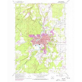 YellowMaps Bend OR topo map, 1:24000 Scale, 7.5 X 7.5 Minute, Historical, 1962, Updated 1977, 26.8 x 22 in - Polypropylene
