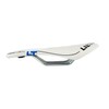 Hallenwerk White/Blue Gel Bicycle Seat Bicycle Saddle Mountain Bike Touring