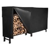 GASPRO 8FT Firewood Rack Outdoor with Cover, Adds Sturdy Middle