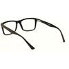 V.W.E. Men Gloss Black Rectangle Rectangular Reading Glasses Wide fitment.