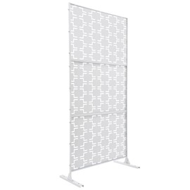 Privacy Fence Screen,35.4 * 15.7 Tall Divider,Multi-Functional Privacy Screen Fence Panels,Freestanding Privacy Screen for Outdoor Garden Backyard Patio Decorative,Outdoor Or Indoor,(White)