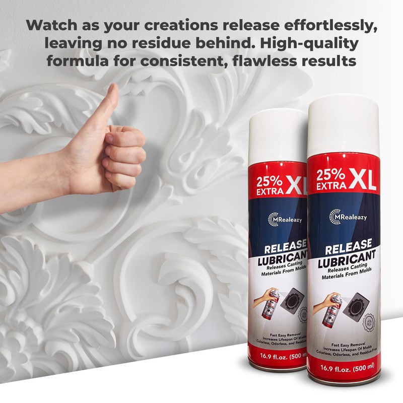 Silicone Mold Release Spray (Silicone-Based) (2x16.9 floz/500ml) - Resin &