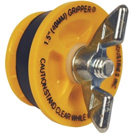 Cherne 270210 End of Pipe Gripper Mechanical Plug 1-1/2", Yellow (3 Pack)