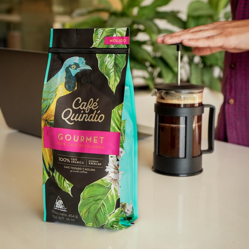 Cafe Quindio Gourmet Whole Bean Coffee, 100% Colombian Excelso Coffee