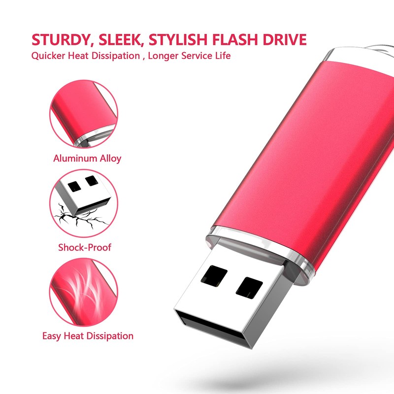 Kootion 128GB USB 2.0 Flash Drive Memory Stick Pen Drive