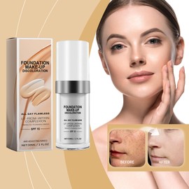 2pcs Colour Changing Foundation, Liquid Foundation, Flawless Colour Changing Foundation, Brightening Complexion, Concealer Foundation, Flawless Makeup for Colour-Changing Foundation