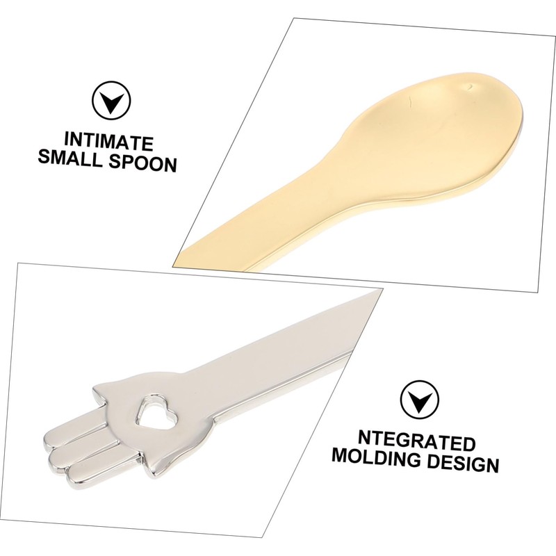 Mikinona Skin Care Spoons 4pcs Rose Shape Makeup Spoons for