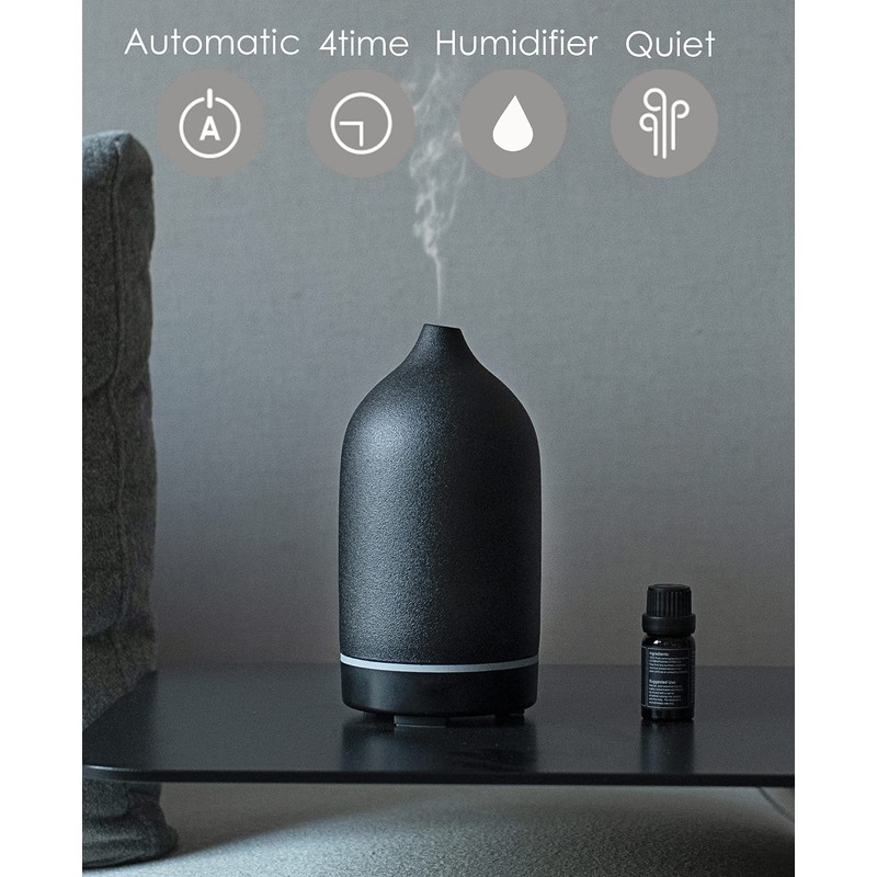 Essential Oil Diffuser,Handcrafted Ceramic Diffuser for Home,Ultrasonic Cool Mist Air