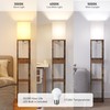 SUNMORY Floor Lamp with Shelves, Modern Dimmable Standing Lamp with