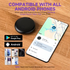 eirix Smart Air Tag Tracker for Android, Google Android Tag Tracker Work with Google Find My Device (Find Hub), Key Finder/Luggage Tracker/Item Locator, Smart Tag, 4 Pack