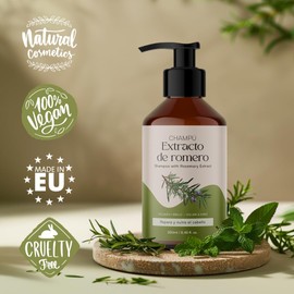 QKnatur Rosemary Extract Shampoo (250 ml). Contains active ingredients to strengthen and repair hair. For hair with volume and shine. For fine or damaged hair