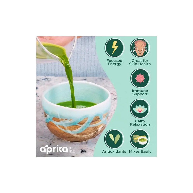 Aprikalife Matcha Orgánico En Polvo Certificado, 30 G