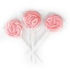 Pink Lollipops, 24 Pack, Pink Swirl Lollipops Individually Wrapped, Lollipop