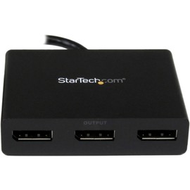 StarTech.com 3-Port Multi-Monitor DisplayPort Adapter, DP to 3x DisplayPort 1.2 Splitter, Dual 4K 30Hz and 1080p 60Hz Computer MST Hub, Windows Only (MSTDP123DP)