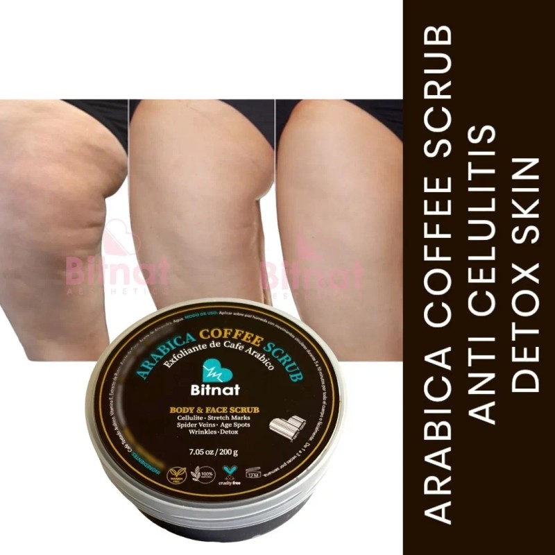 Exfoliante De Café Arábico, Celulitis, Estrias Y Cicatrices
