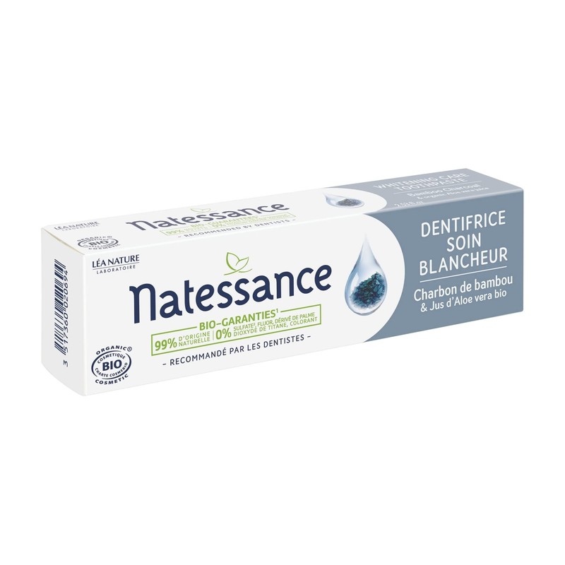Natessance - White Care Toothpaste - Aloe Vera Organic and