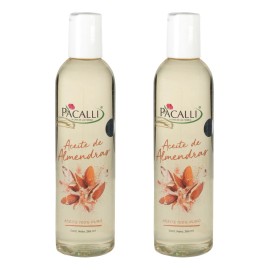Aceite Puro de Almendras PACALLI 2 Pack para el Cuidado Completo de Piel y Cabello 265 ml por pieza