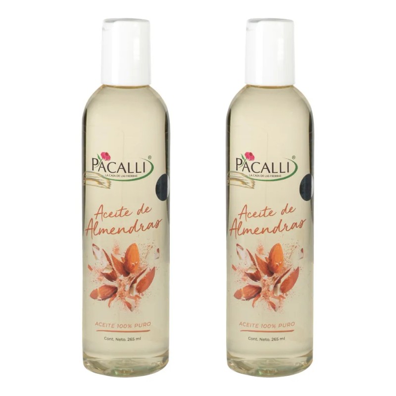 Aceite Puro de Almendras PACALLI 2 Pack para el Cuidado