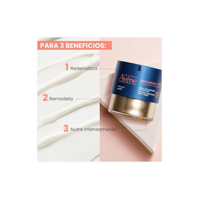 AVÈNE DermAbsolu Crema de Noche Reafirmante, 40ml
