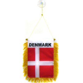 Denmark Mini Banners - 1 Dozen Pack