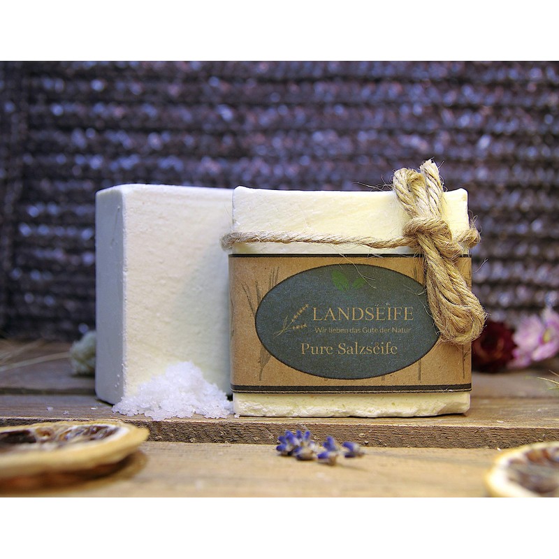 Landseife Pure Organic Salt Soap Handmade Organic Natural Soap