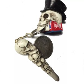 BawdyPartz Top Hat Skull Pool Billiards Cue Pocket Chalker Holder Chalk Stick USA Made TH29