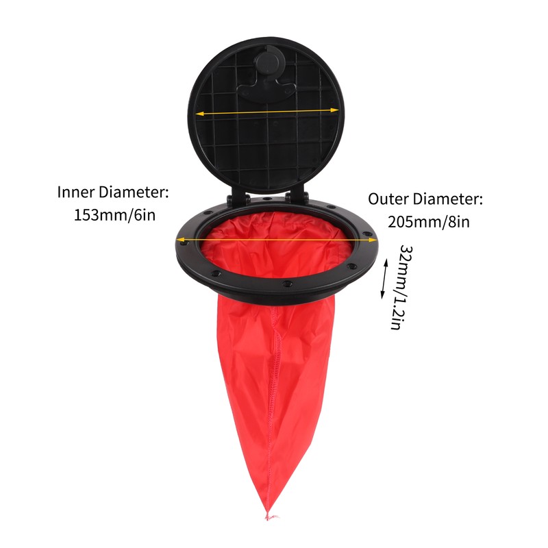 Marine Hatch Cover Black Circular Detachable Inspection Hatch Cover for