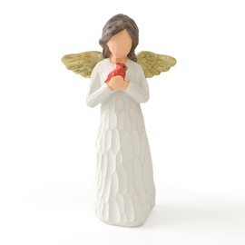 NANAOUS Guardian Angel Statue, Angel Figurines for Women, Resin Angel Statues Sympathy Rememberance Memorial Comfort Heaven Gifts
