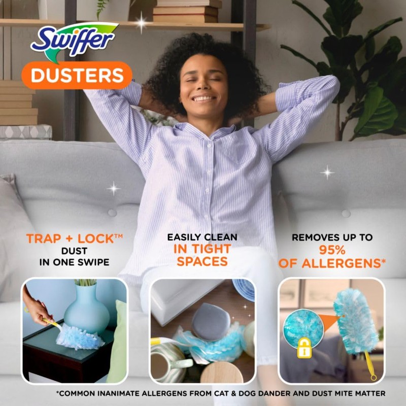 Procter & Gamble Dusters Multi-Surface Duster Refills for Cleaning, Unscented,