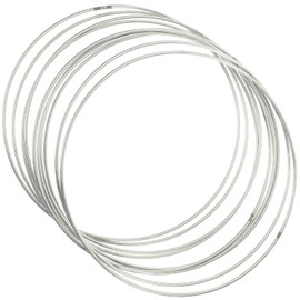 20cm Metal Wind Chimes 10pcs Dream Catcher Ring Metal Rings Hoops Metal Crafting Ring Circles Metal Macrame Rings Steel Craft Rings Metal Floral Hoop for Wreaths