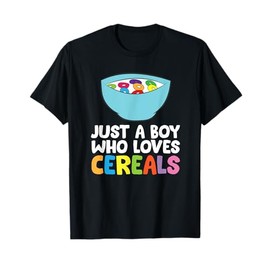 Just a Boy Who Loves Cereals Breakfast Cornflakes Cereal T-Shirt