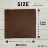 MDSTYLE 100% Cotton Solid Color Bandana for Men & Women