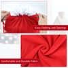 Santa Sacks 2 PCS-Soft Christmas Sacks, Large Drawstring Gift Bag