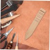 FUNOMOCYA 2pcs Leather Burnishing Tool Set for Leather Crafts Sanding