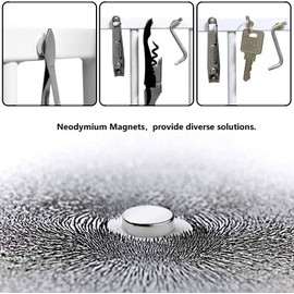 rhinocats 100Pcs Small Strong Magnets，8x2mm Refrigerator Magnets，Mini Round Rare Earth Magnets for Office, DIY,Fridge, Crafts and Science