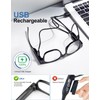 OKH Reading Glasses with Lights, Rechargeable, Bright LED Lighted Readers
