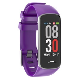 Smart Electronic Bracelet Heart Rate/Blood Pressure Detection Sport Wristband (Purple)