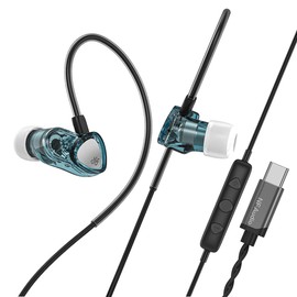 NF AUDIO In-Ear Earphones, RA05, Playback Frequency Band, 15Hz - 30,000 Hz, In-house Developed Micro Dynamic Driver, 5N Oxygen Free Copper Cable, Type-C Connection, Genuine Domestic Product