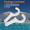 EVRBUL Upgraded Salt Water Chlorinator Pool Tool Wrench Pool Salt