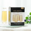 WIEJDEOOL Champagne Flutes Set of 4, Gold Rimmed Champagne Glasses