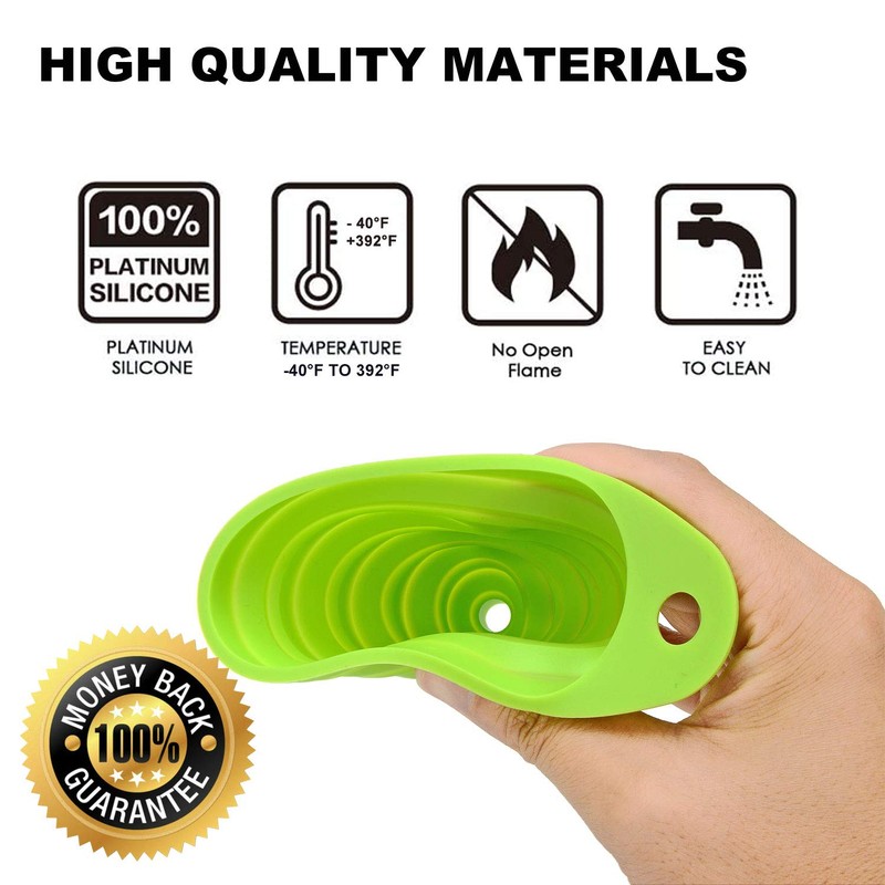 Embudos para uso en cocina, embudo de cocina plegable de