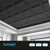 Art3d 12-Pack Square Black Drop Ceiling Tile 2ft x 2ft,