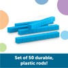Learning Resources Plastic Base Ten Rods, Set of 50, LER0925