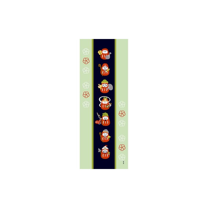 Tenugui, Lucky Daruma Seven Lucky God