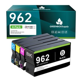 Compatible 962 Ink Cartridge Combo Pack Replacement for HP 962 962 XL Ink Cartridge Black and Color for OfficeJet Pro 9010 9012 9015 9016 9018 9019 9020 9022 9025 Printer, 4-Pack 962XL