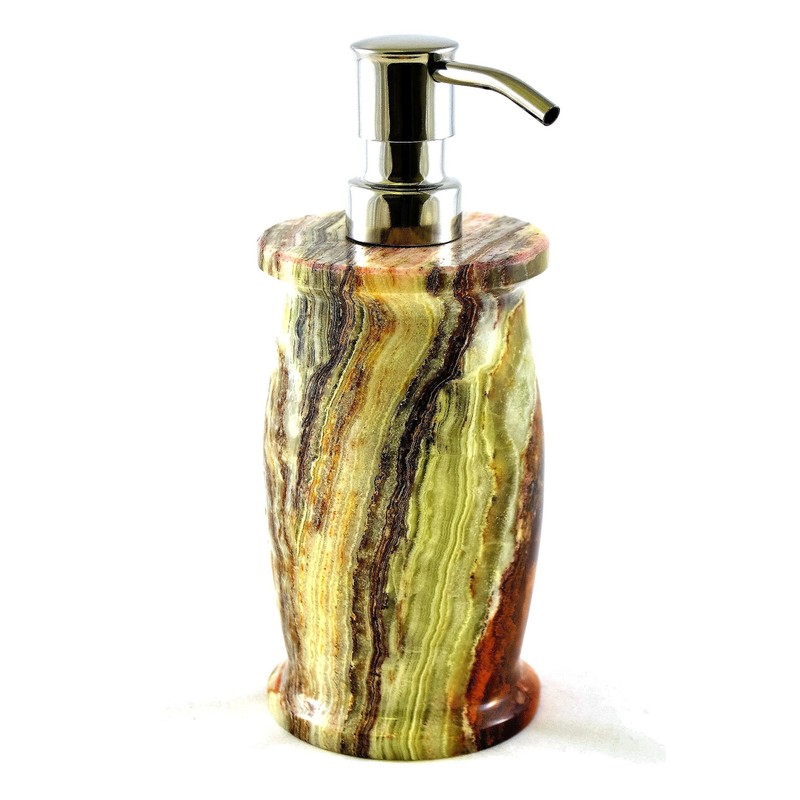 Nature Home Decor 704MG Multi Green Onyx Lotion Dispenser