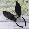 FRCOLOR Bunny Ears Headband Black Rabbit Ear Hair Hoop Bunny