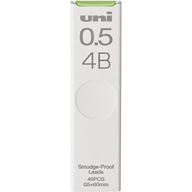 uni Smudge-Proof Leads Refill for Mechanical Pencil | 0.5mm | 4B | 40pcs