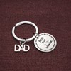 Nfyxcaz Dad Keychain Best Dad In The World Keyring Gifts